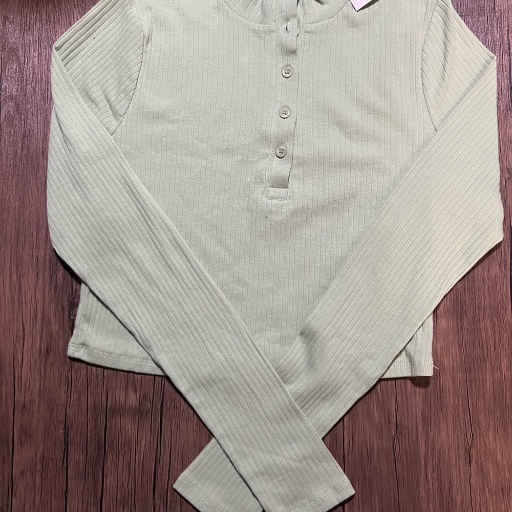 NWT PacSun Ribbed Mock Neck Top - Picture 5 of 5